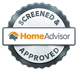 Screen & home advisor approved logo